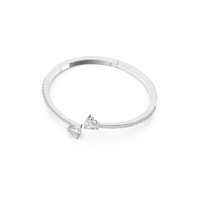 Swarovski Mesmera Bangle Heart White Rhodium Plated