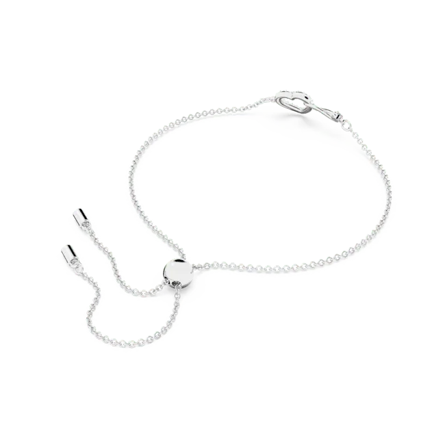 Swarovski Hyperbola Bracelet with Heart White Rhodium Plated