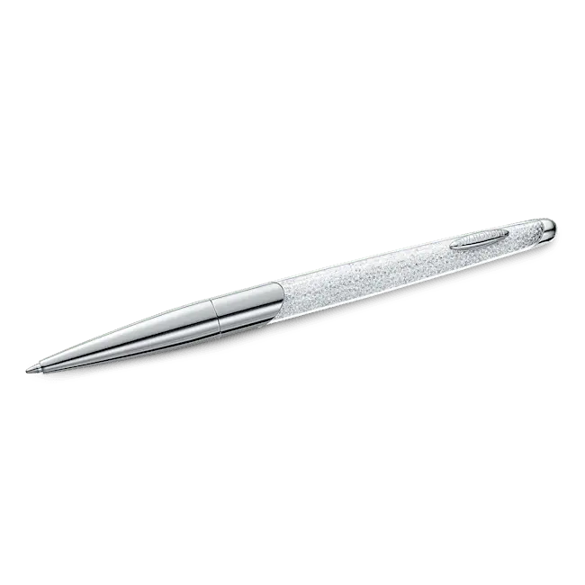 Swarovski Crystalline Nova Ballpoint Pen Silver Tone Chrome Plated