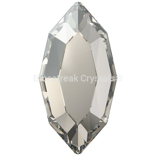 Swarovski Hotfix Flat Back Crystals Navette (2200) Crystal Silver Shade