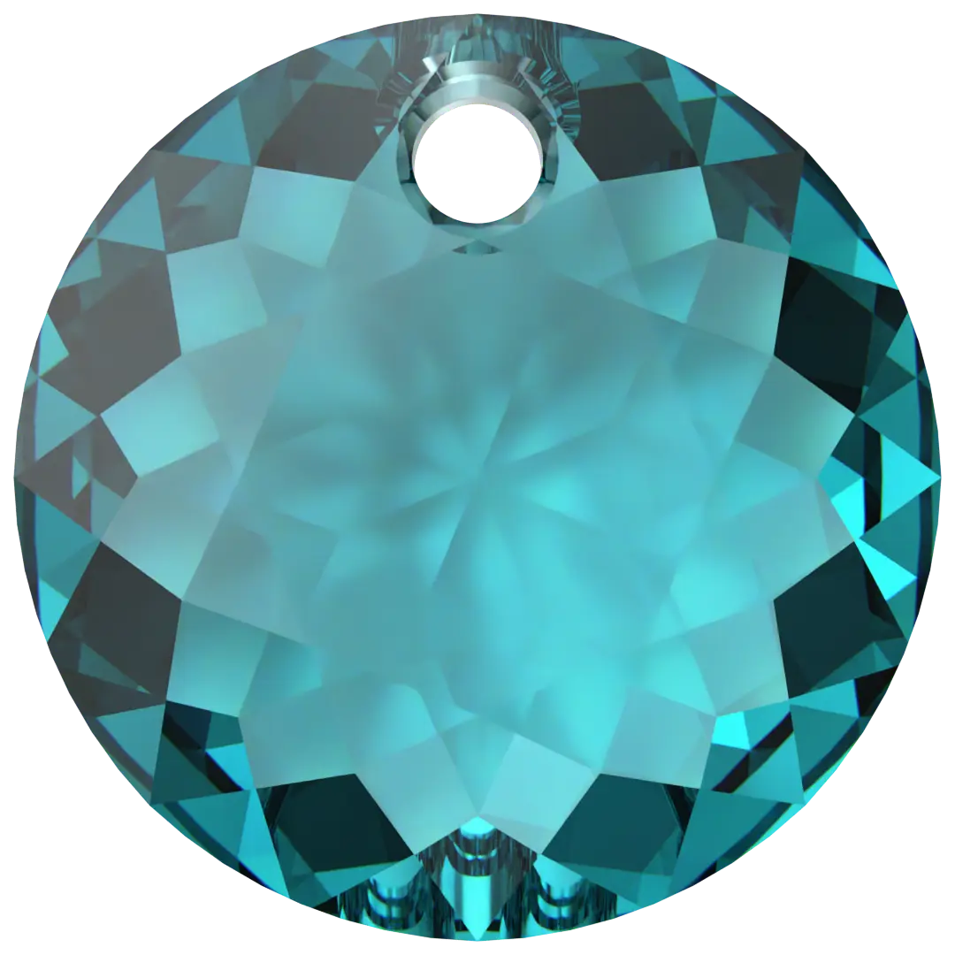 Swarovski Pendants Classic Cut (6430) Blue Zircon