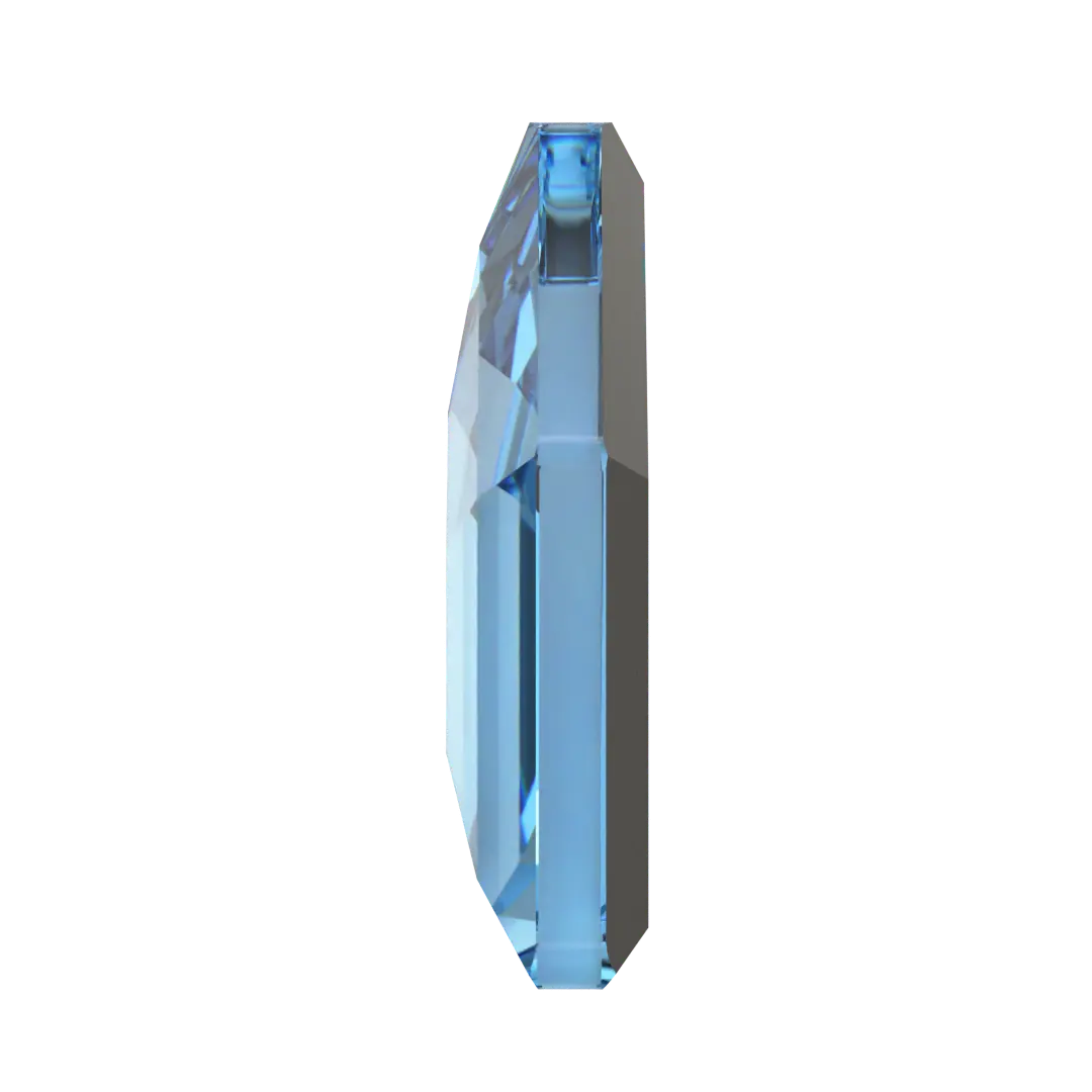 Serinity Flat Back Crystals Non Hotfix Small Pentagon (2775) Aquamarine