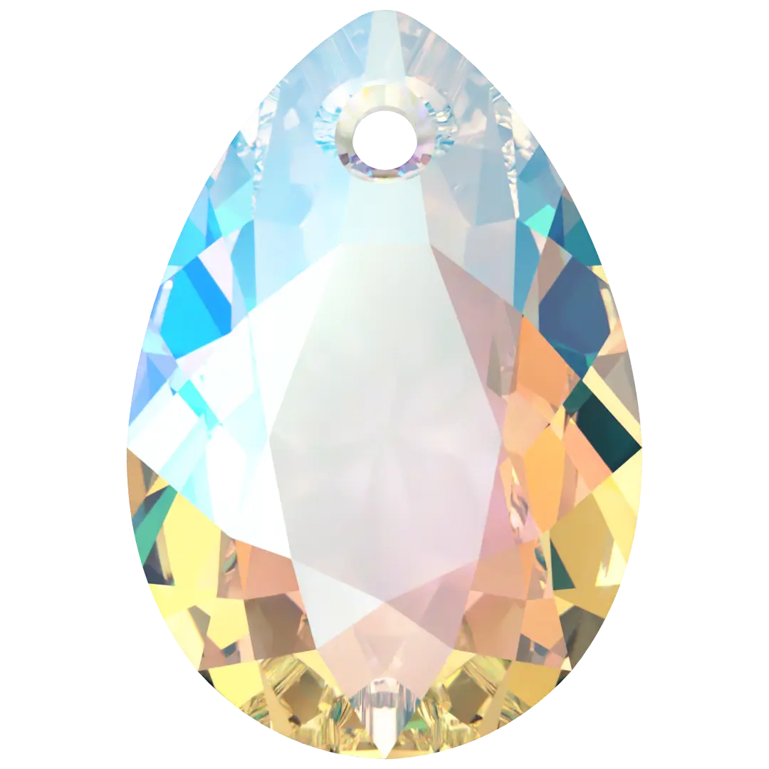 Swarovski Pendants Pear Cut (6433) Crystal Shimmer