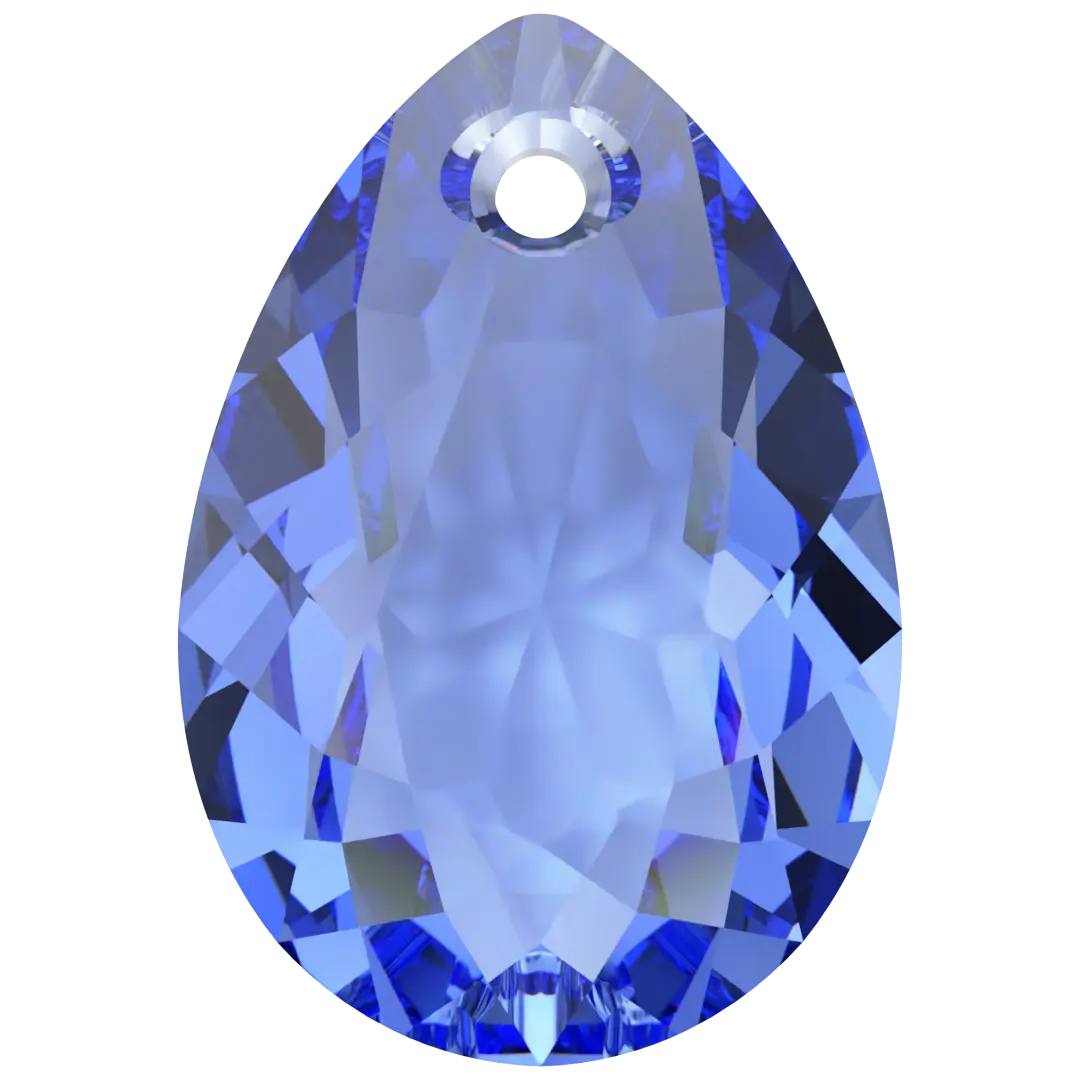 Swarovski Pendants Pear Cut (6433) Sapphire