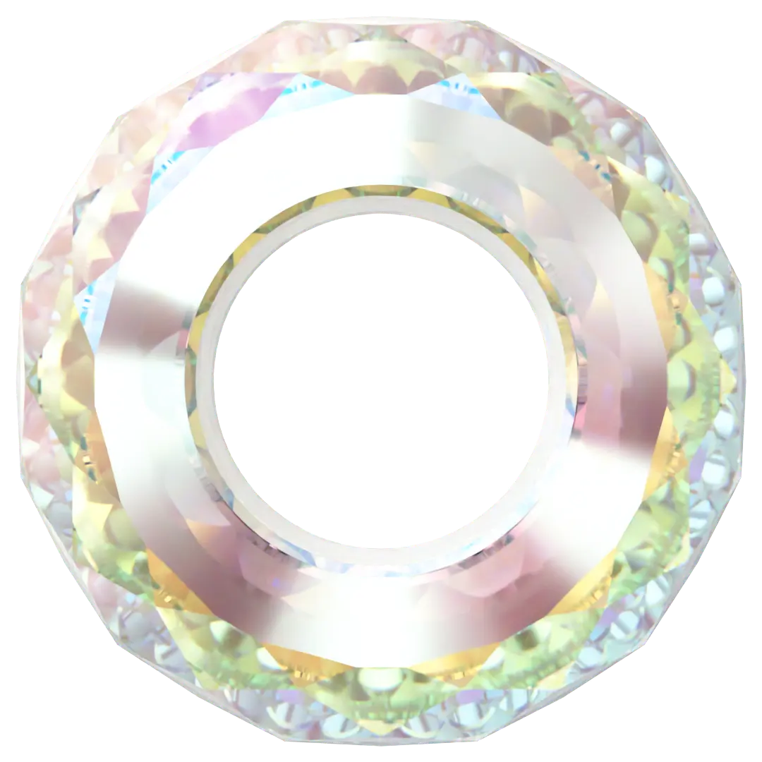 Swarovski Crystal Beads Briolette XXL Hole (5043) Crystal Shimmer 2X