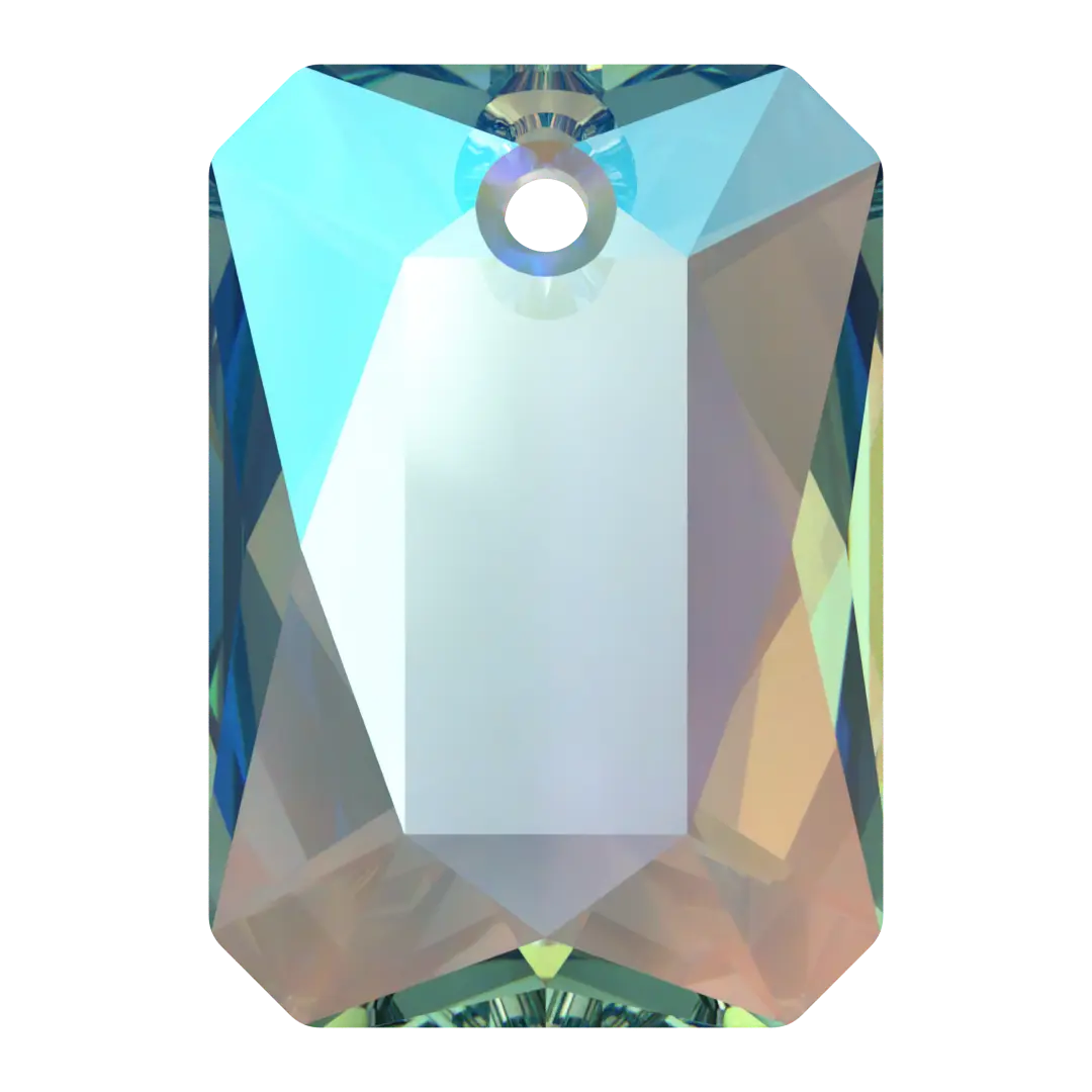 Serinity Pendants Emerald Cut (6435) Aquamarine Shimmer