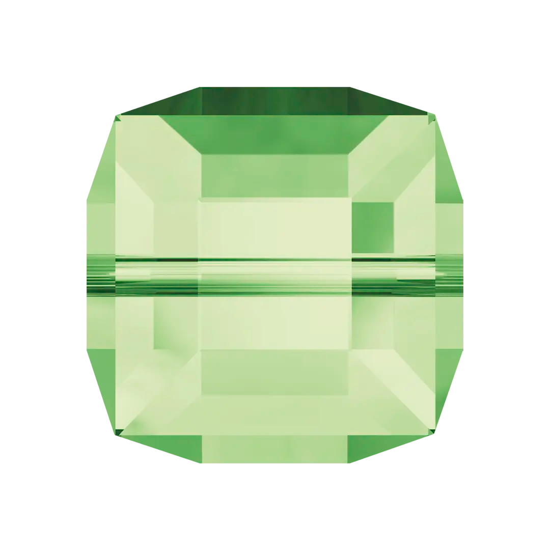 Swarovski Crystal Beads Cube (5601) Peridot