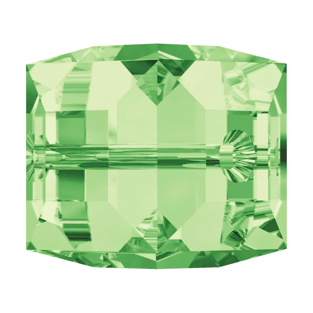 Swarovski Crystal Beads Cube (5601) Peridot