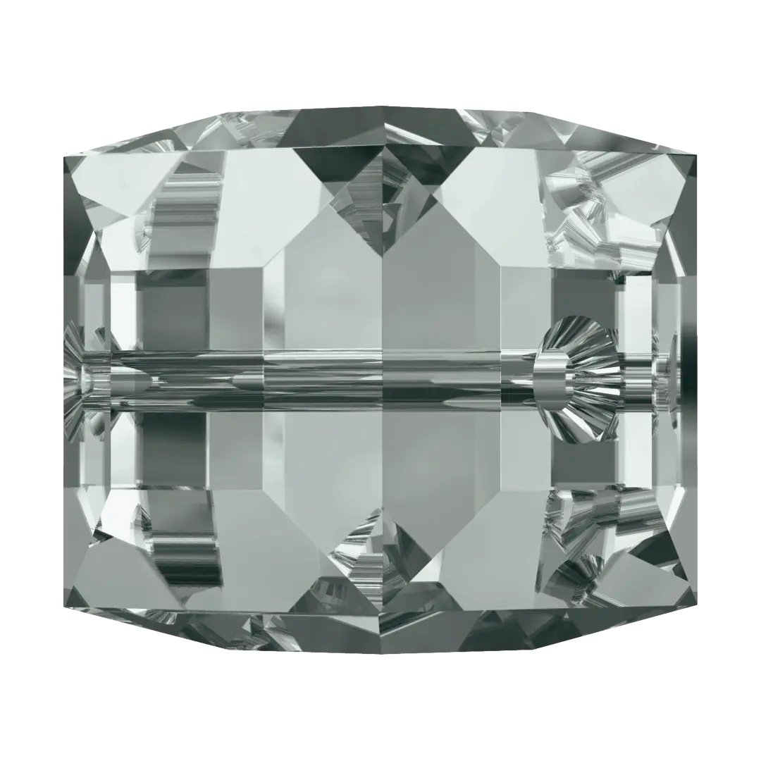 Swarovski Crystal Beads Cube (5601) Black Diamond