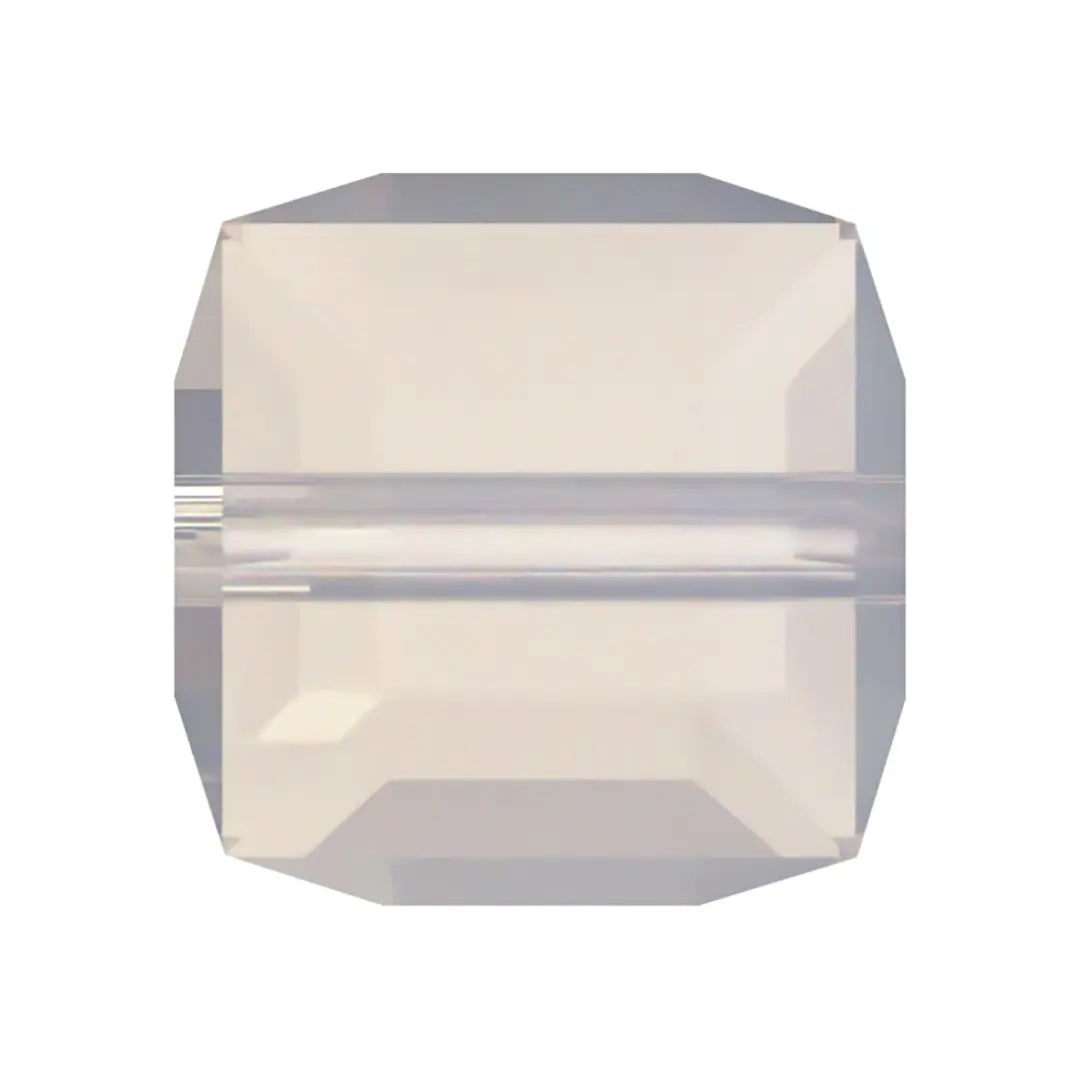 Swarovski Crystal Beads Cube (5601) White Opal