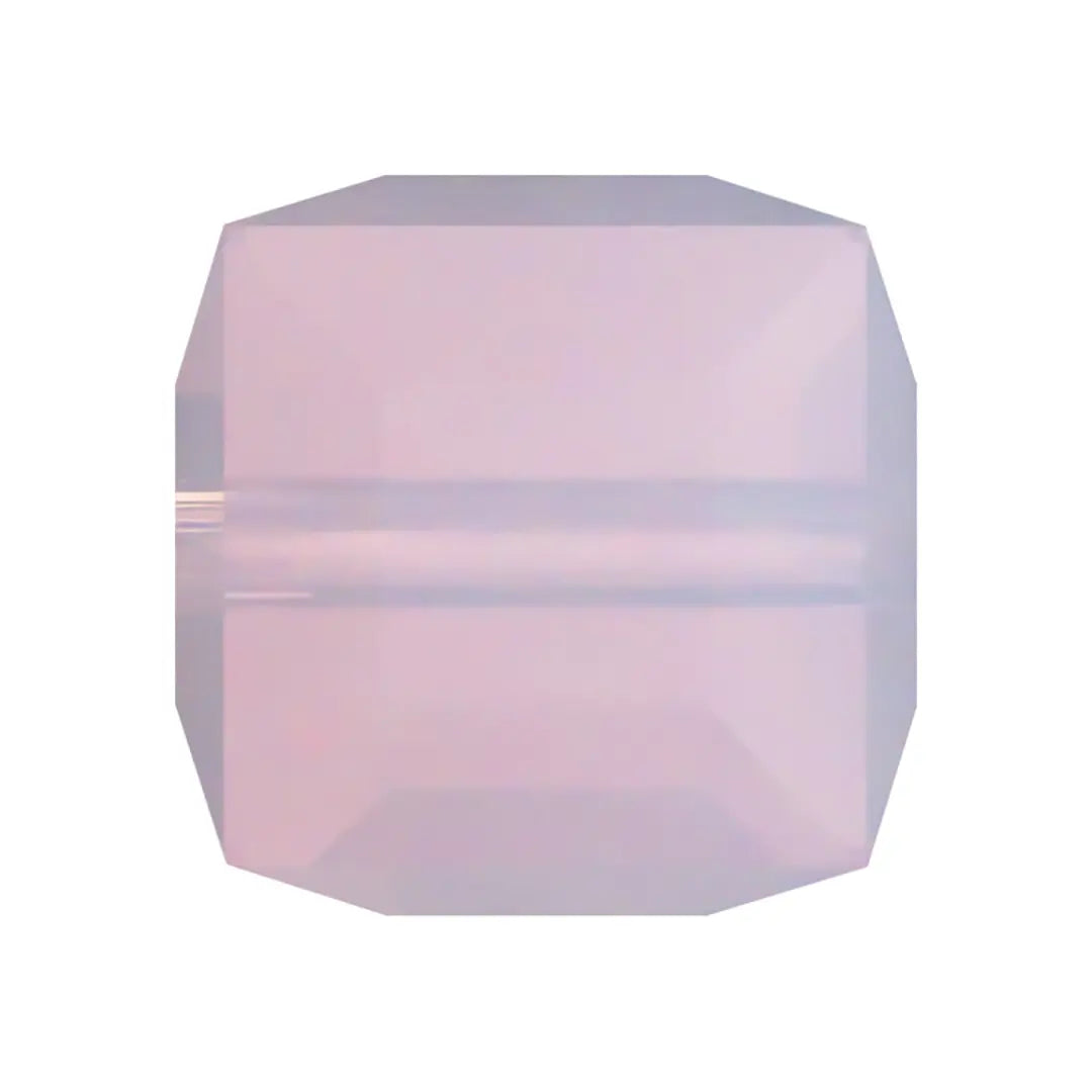 Swarovski Crystal Beads Cube (5601) Rose Water Opal