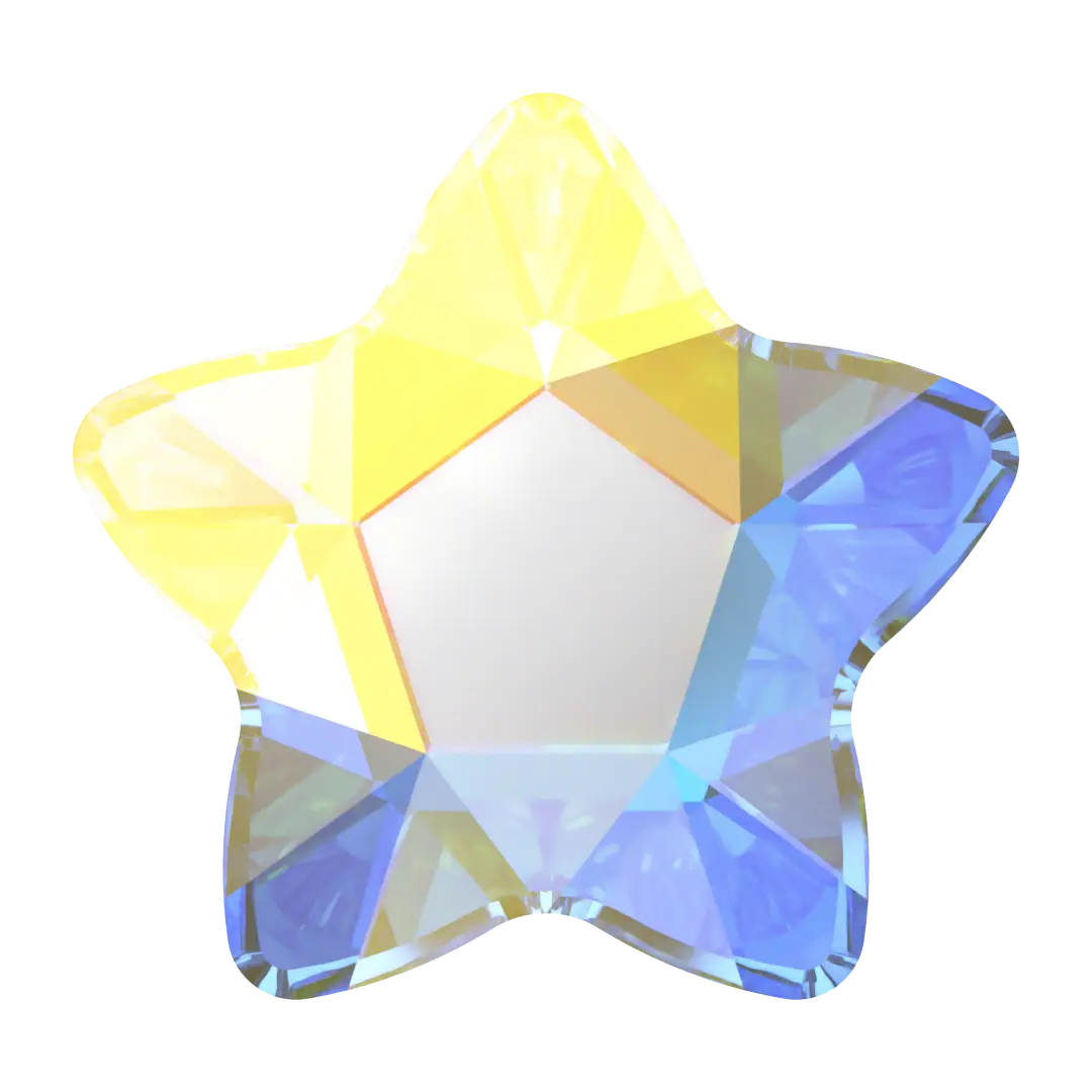 Serinity Flat Back Crystals Non Hotfix Star Flower (2754) Crystal AB