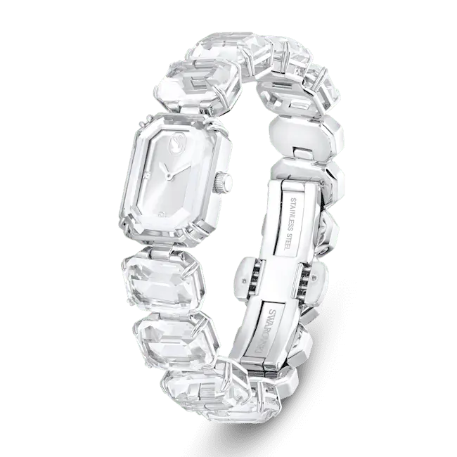 Swarovski Millenia Watch Octagon Cut Bracelet White Stainless Steel