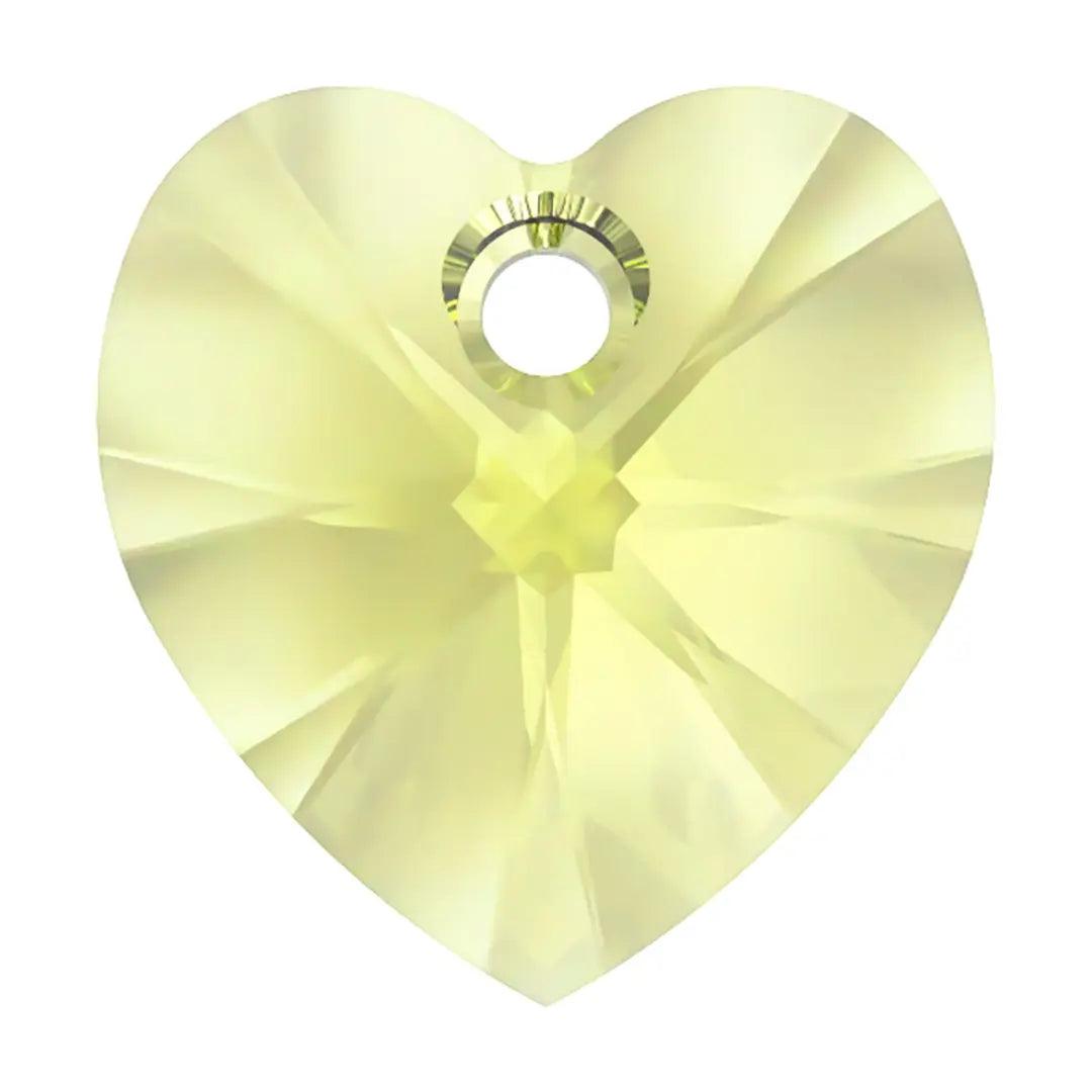 Swarovski Pendants Xilion Heart (6228) Citrus Green