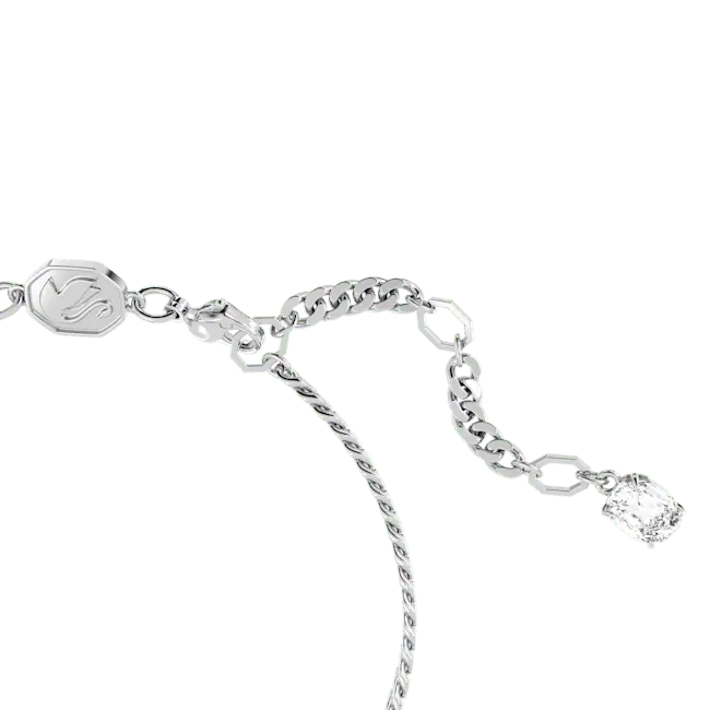 Swarovski Matrix Bracelet Heart White Rhodium Plated