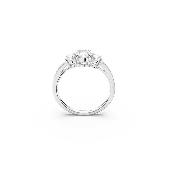 Swarovski Stilla Attract Ring Round Cut White Silver-Tone Finish