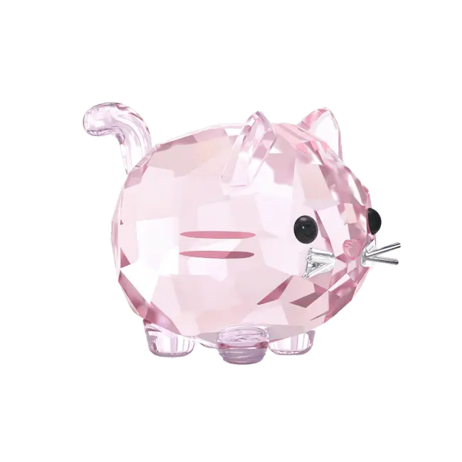 Swarovski Chubby Cats Pink Cat