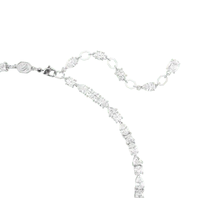 Swarovski Mesmera Necklace Mixed Cuts White Rhodium Plated