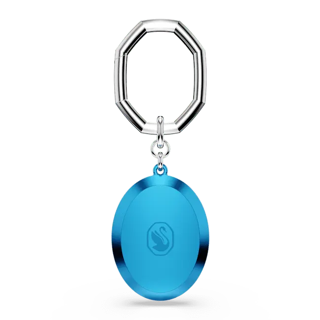 Swarovski Key Ring Oval Cut Blue