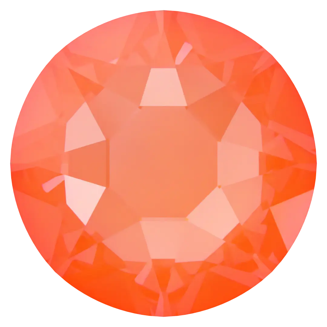 Swarovski Hotfix Flat Back Crystals (2000, 2038 & 2078) Crystal Electric Orange Ignite