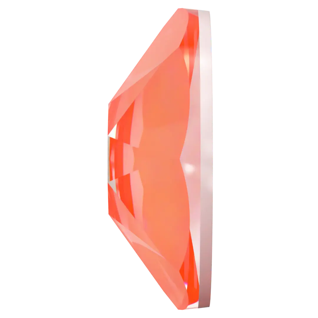 Serinity Flat Back Crystals Non Hotfix (2000, 2058 & 2088) Crystal Electric Orange Ignite UNFOILED