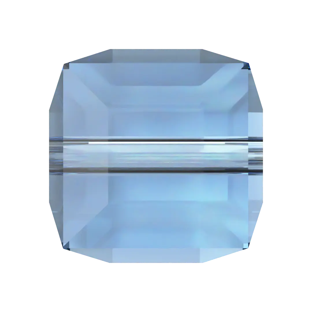 Swarovski Crystal Beads Cube (5601) Recreated Ice Blue