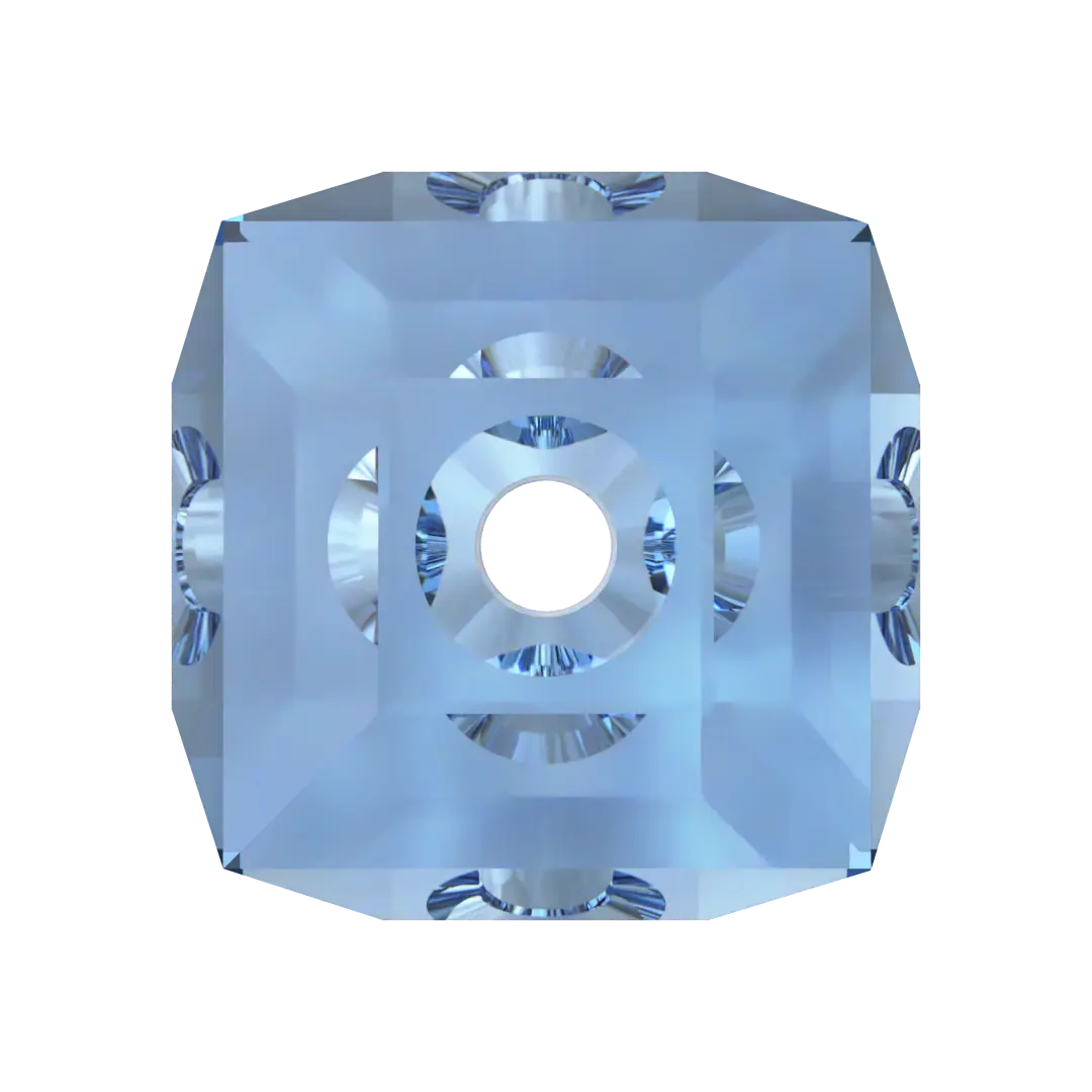 Swarovski Crystal Beads Cube (5601) Recreated Ice Blue