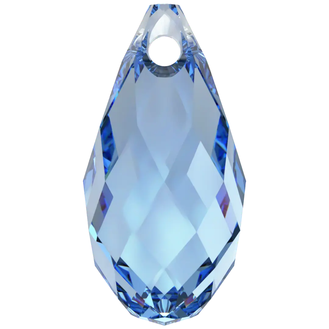 Swarovski Pendants Briolette (6010) Recreated Ice Blue