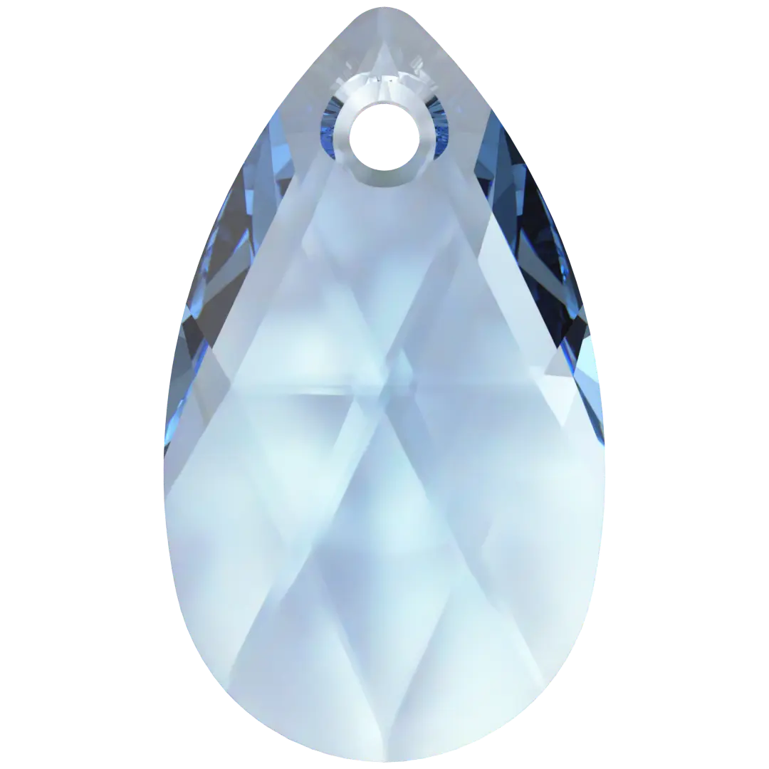 Swarovski Pendants Peardrop (6106) Recreated Ice Blue