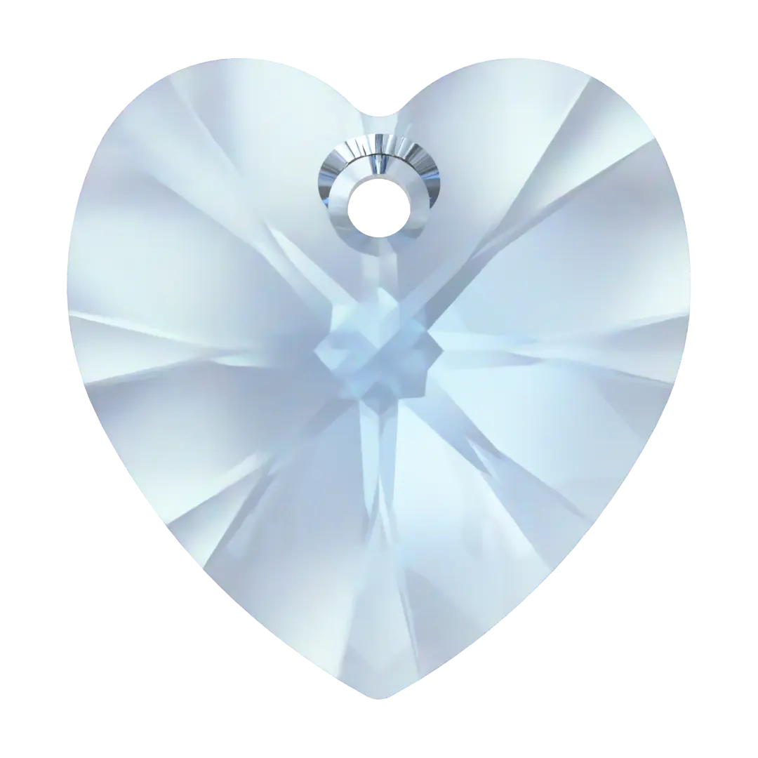 Swarovski Pendants Xilion Heart (6228) Recreated Ice Blue