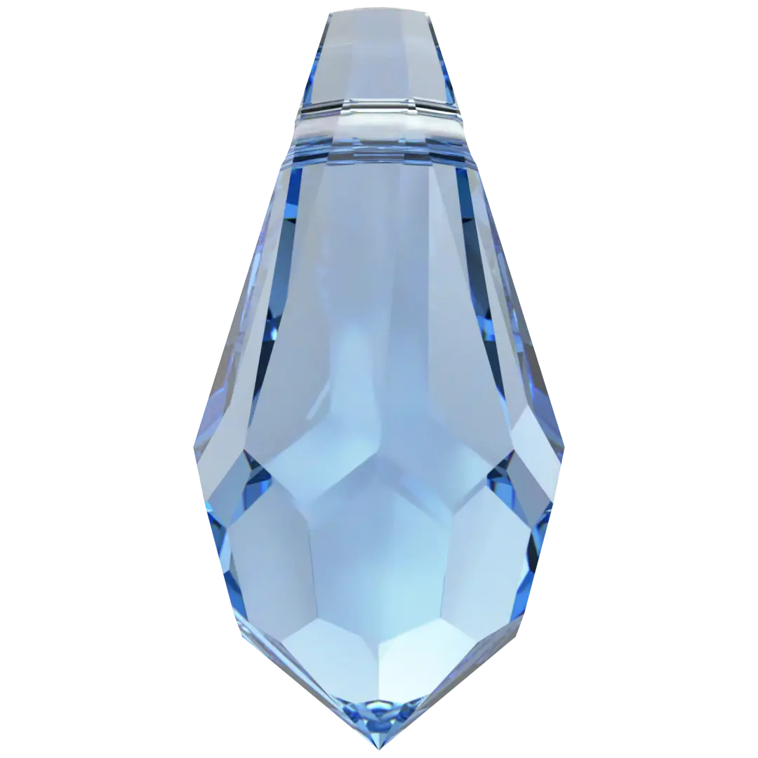 Swarovski Pendants Teardrop (6000) Recreated Ice Blue