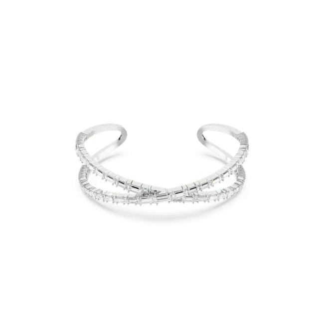 Swarovski Hyperbola Cuff Infinity White Rhodium Plated