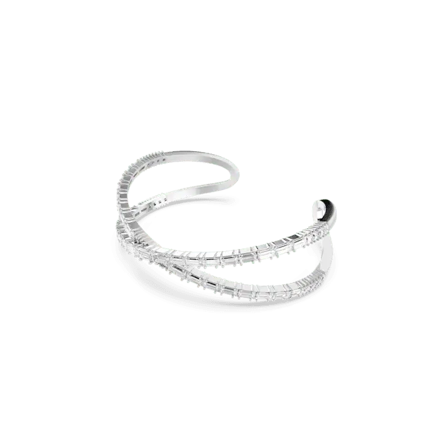 Swarovski Hyperbola Cuff Infinity White Rhodium Plated