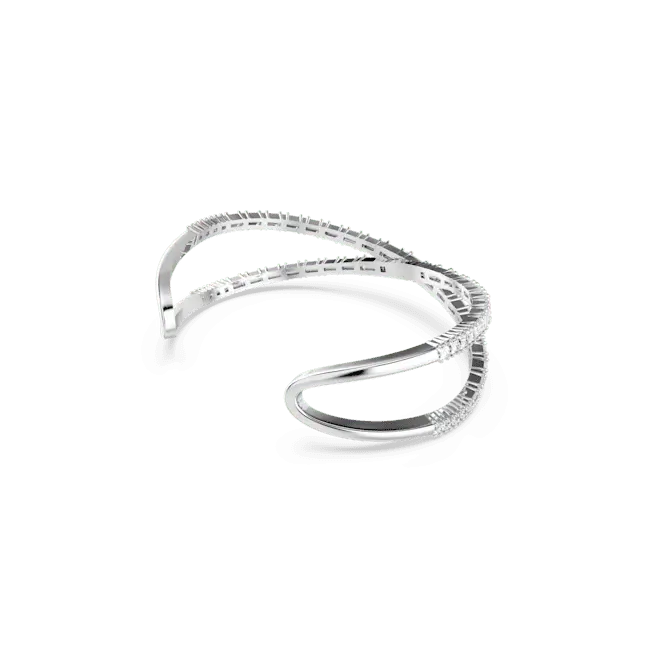 Swarovski Hyperbola Cuff Infinity White Rhodium Plated