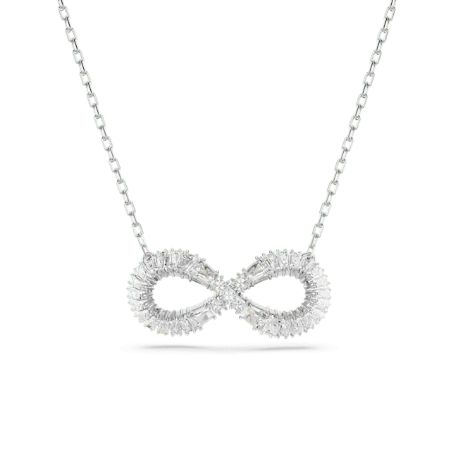 Swarovski Hyperbola Pendant Infinity White Rhodium Plated