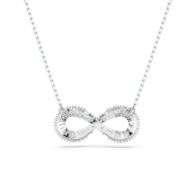 Swarovski Hyperbola Pendant Infinity White Rhodium Plated