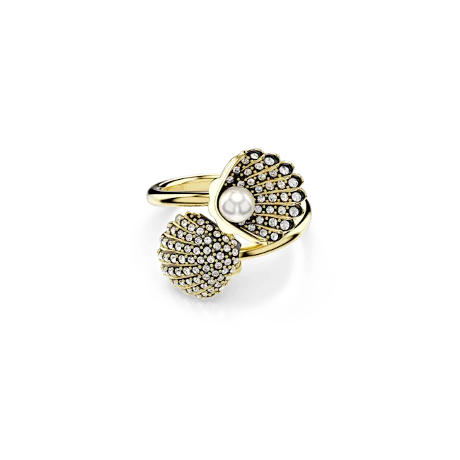 Swarovski Idyllia Ring Shell White Gold-Tone Plated