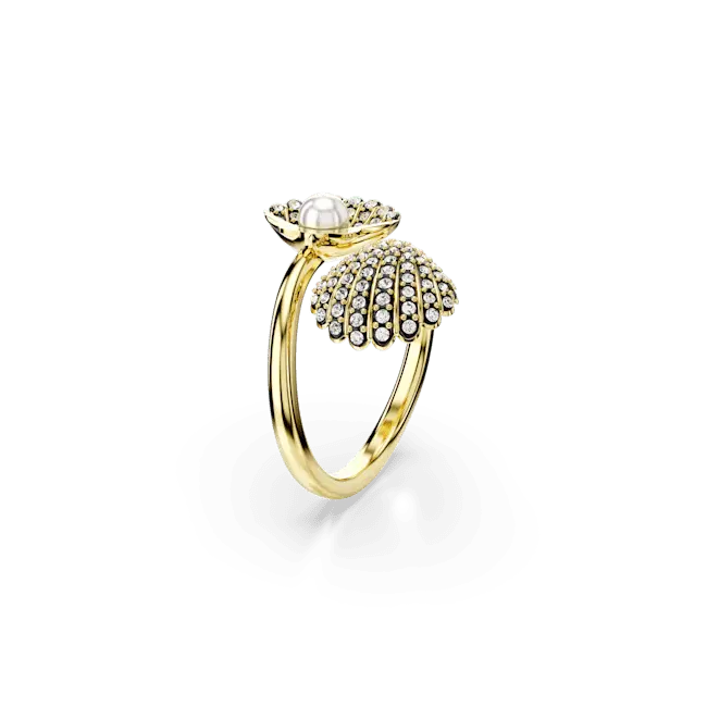 Swarovski Idyllia Ring Shell White Gold-Tone Plated