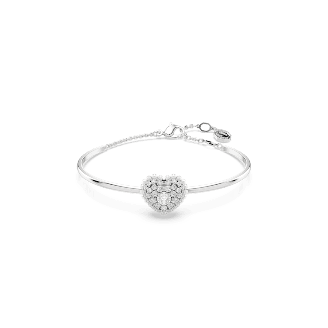 Swarovski Idyllia Bangle Heart White Rhodium Plated