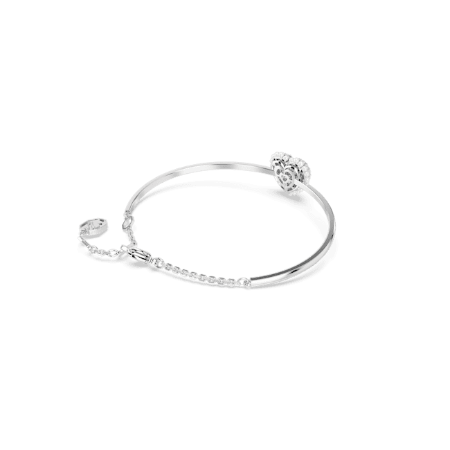 Swarovski Idyllia Bangle Heart White Rhodium Plated