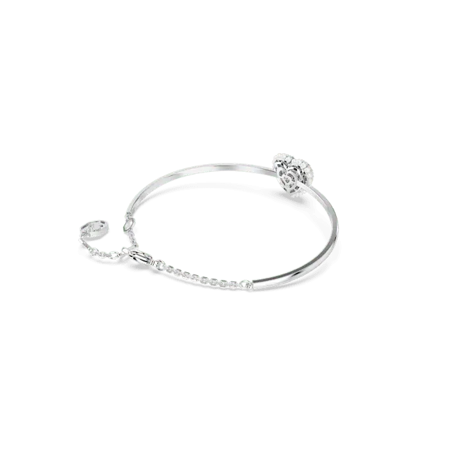 Swarovski Idyllia Bangle Heart White Rhodium Plated