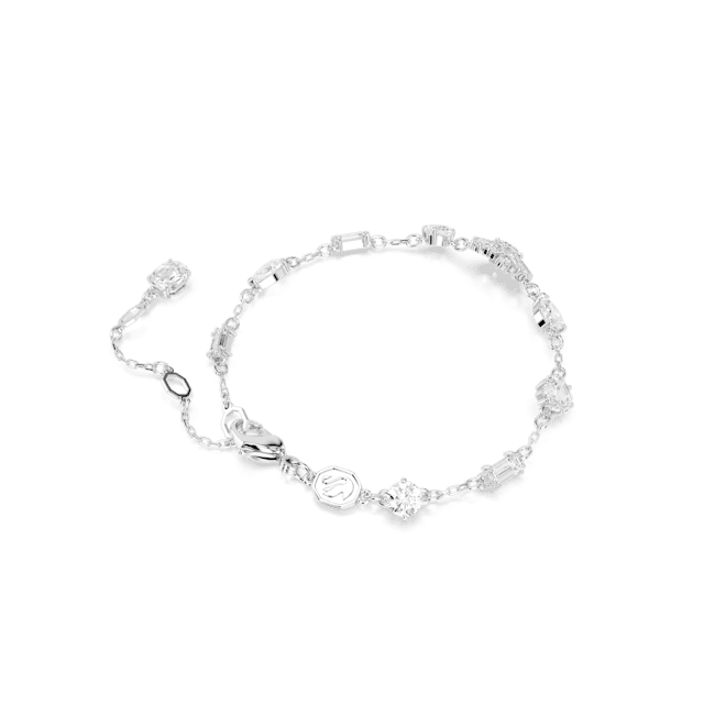 Swarovski Idyllia Bracelet Mixed Cuts Snowflake White Rhodium Plated