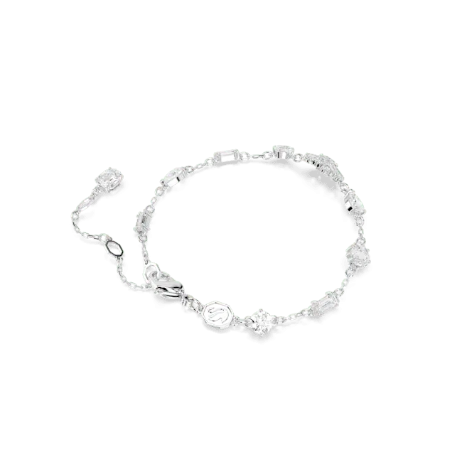 Swarovski Idyllia Bracelet Mixed Cuts Snowflake White Rhodium Plated