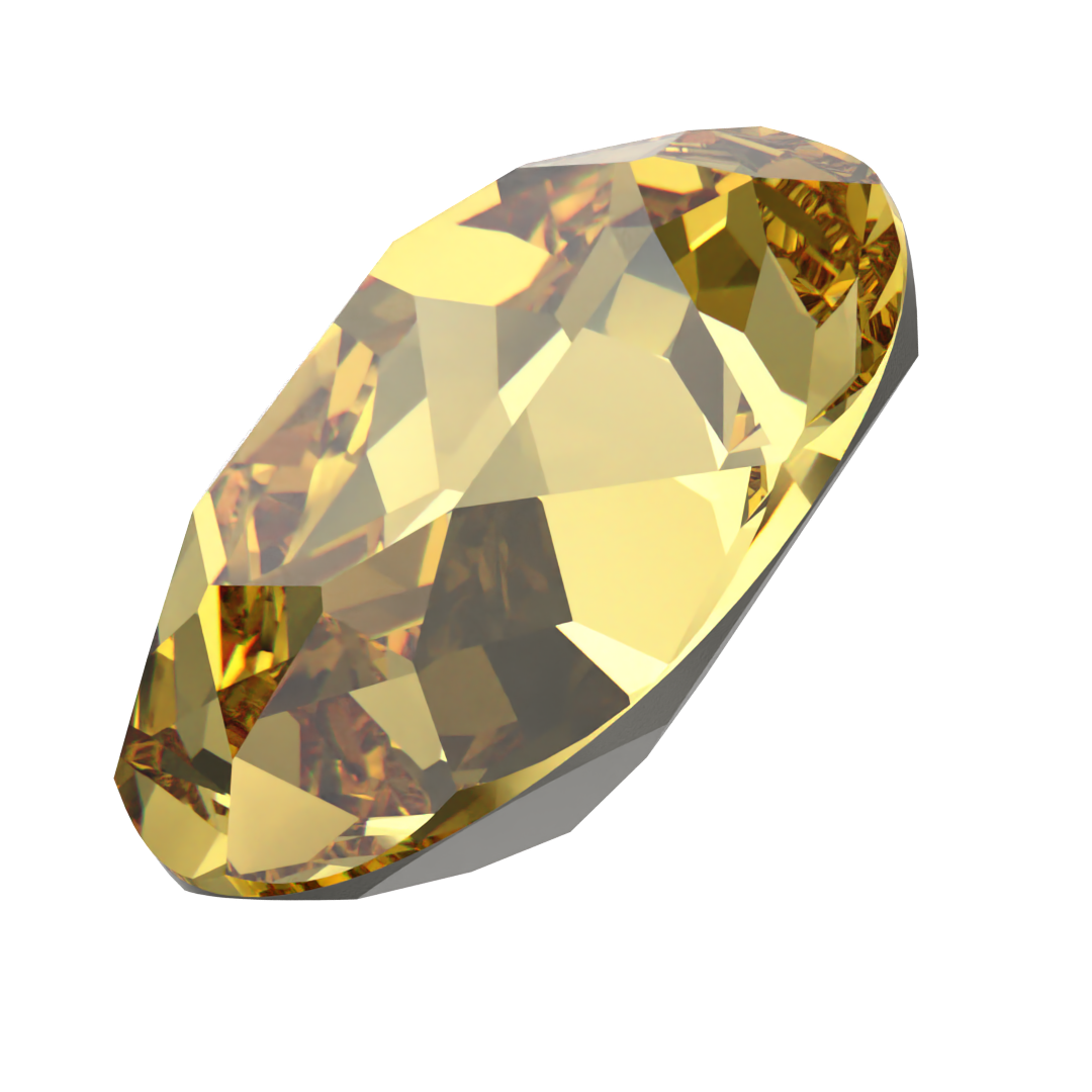 Swarovski Fancy Stones Oval (4120) Recreated Dark Jonquil