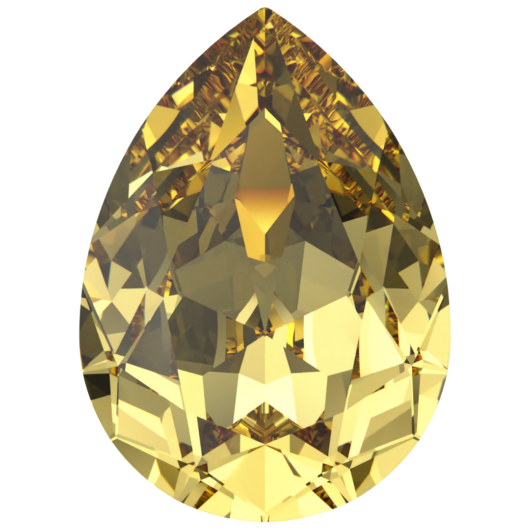 Swarovski Fancy Stones Pear (4320) Recreated Recreated Dark Jonquil