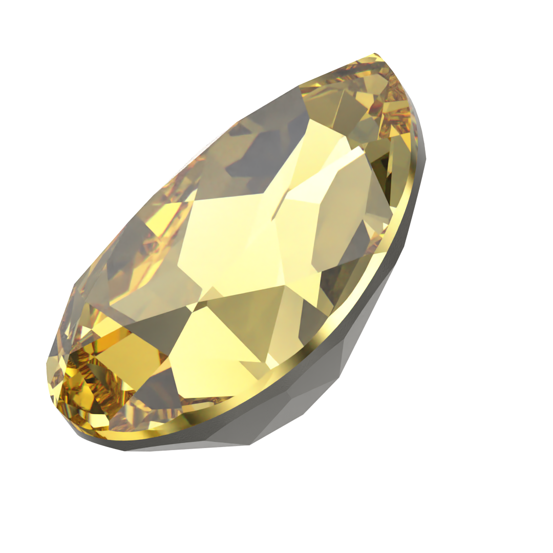 Swarovski Fancy Stones Pear (4320) Recreated Recreated Dark Jonquil