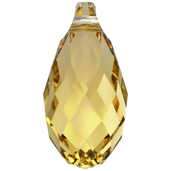 Swarovski Pendants Briolette (6010) Recreated Dark Jonquil