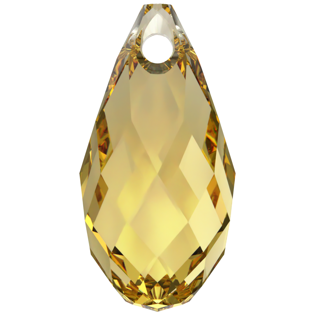 Serinity Pendants Briolette (6010) Dark Jonquil