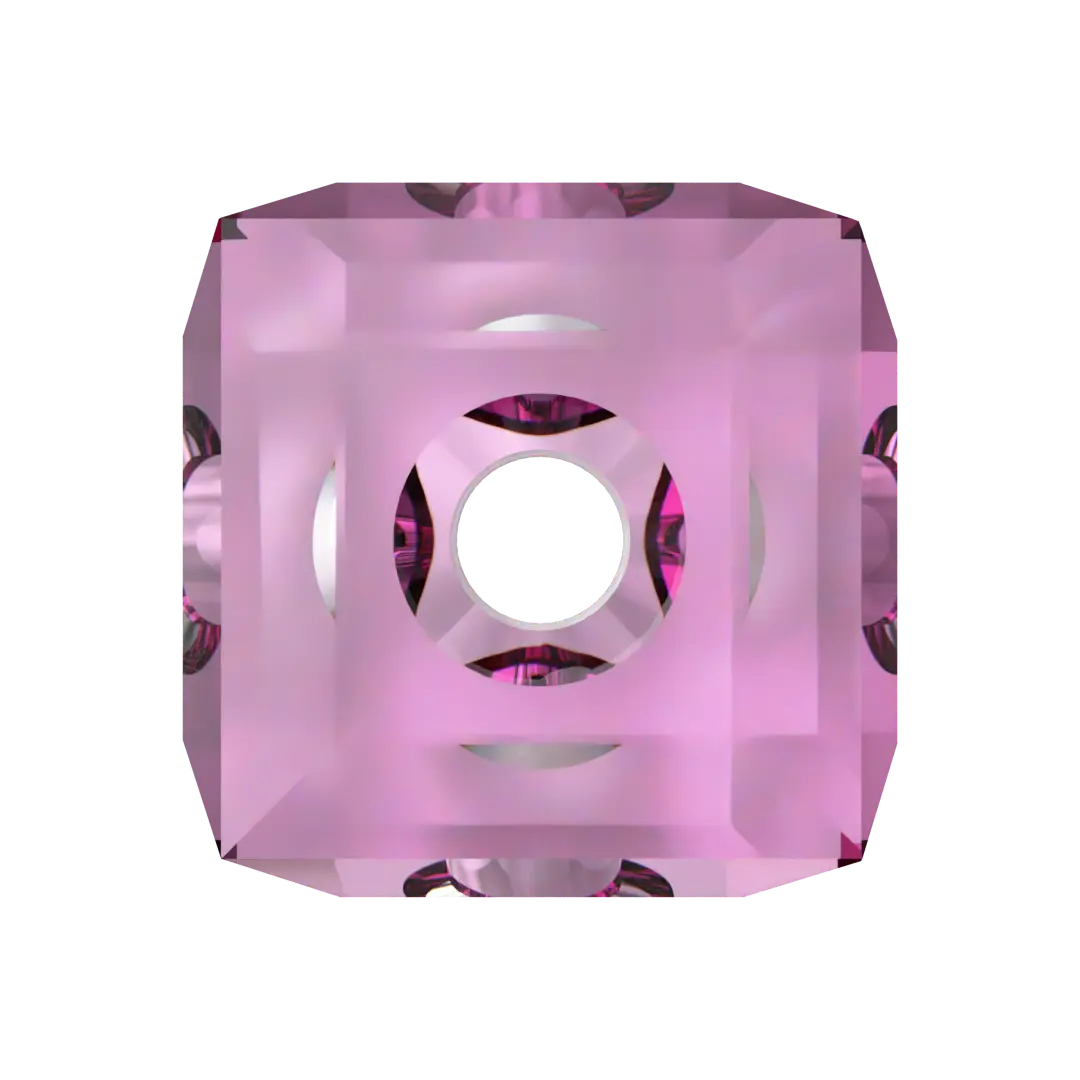 Serinity Crystal Beads Cube (5601) Dark Rose