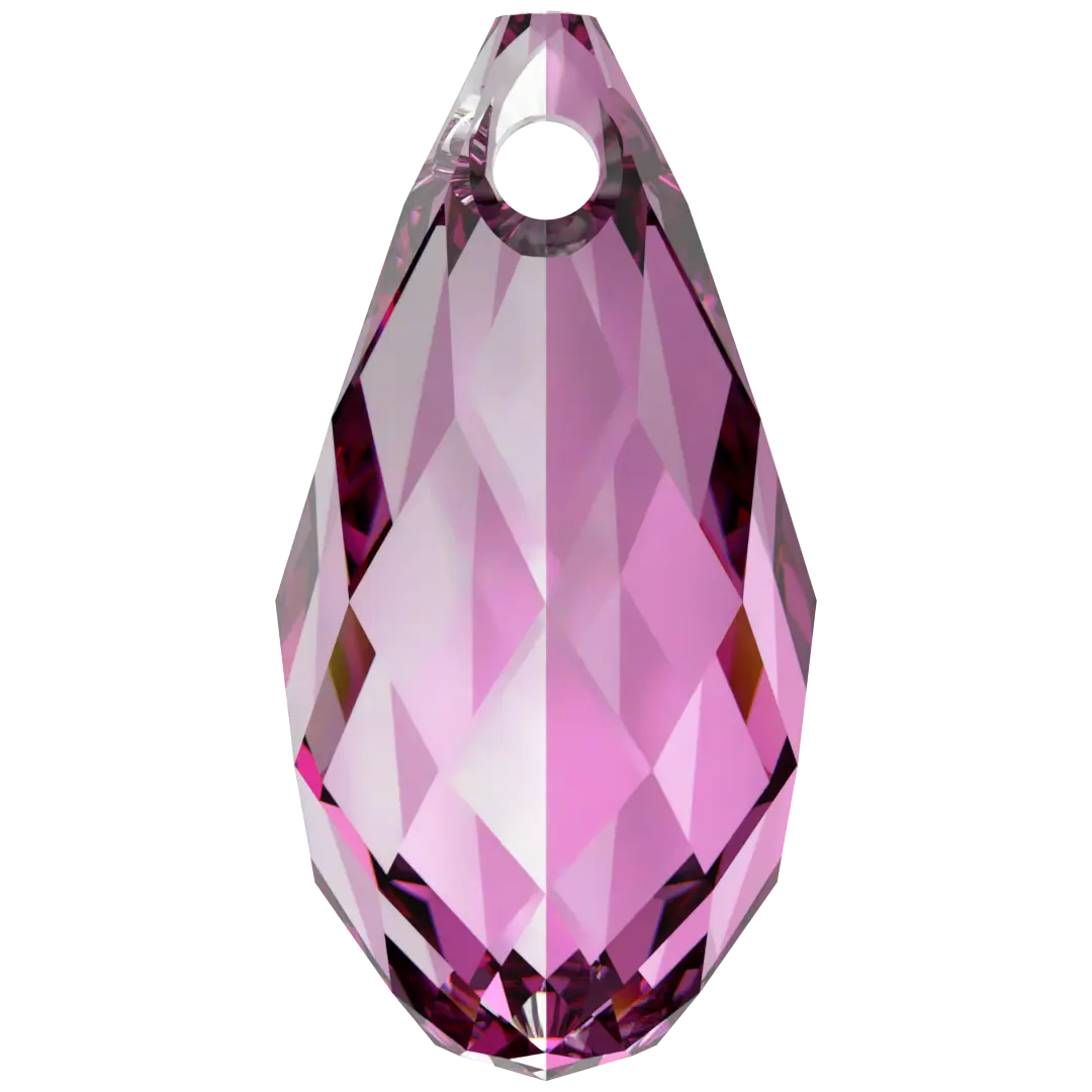 Swarovski Pendants Briolette (6010) Dark Rose